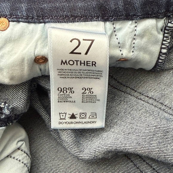 MOTHER The Looker in Love Lust & Pixie Dust Dark Wash Stretch Jeans Size 27 - Picture 9 of 10